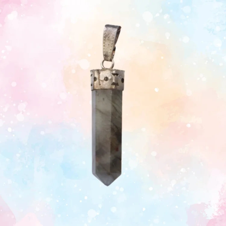 Healing Smoky Quartz Crystal Pencil Pendant